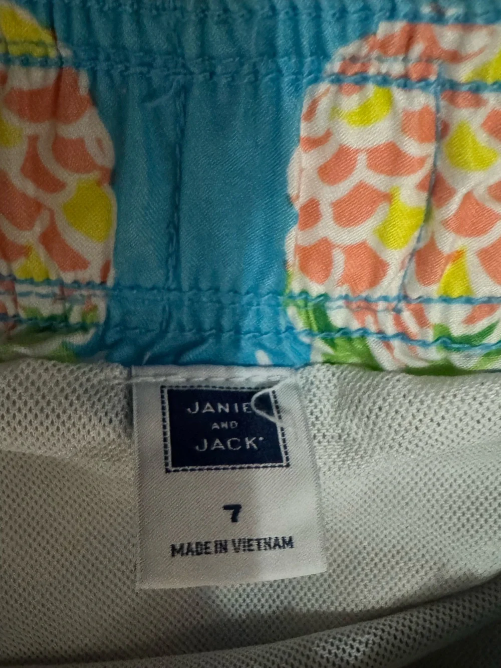 Janie and Jack Boys Swimtrunks Size 7